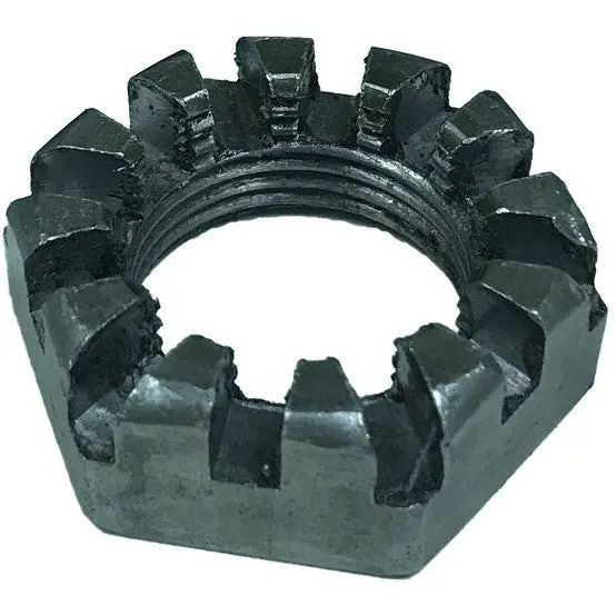 1"-14 Thread 12-Position Castle Nut For Trailer Suspension Applications 1