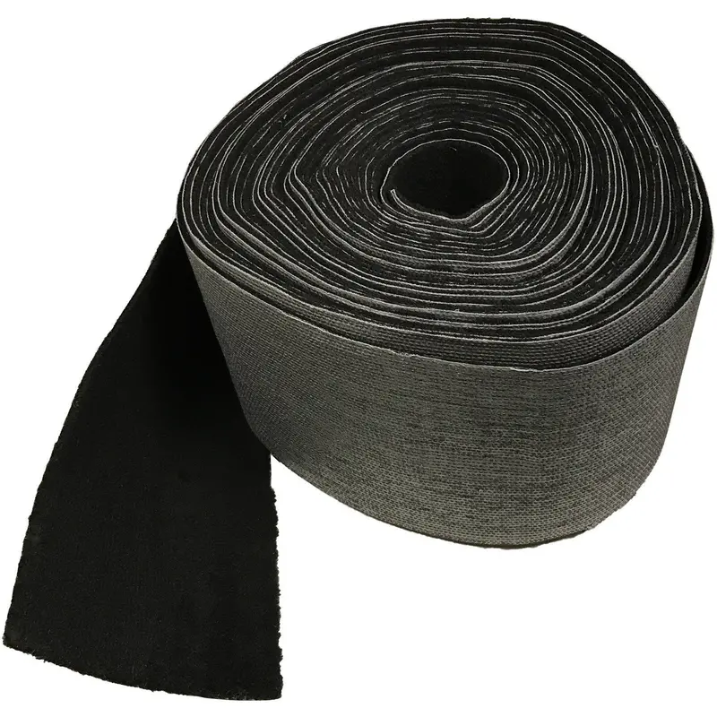 10.25-Inch Wide Black Marine Carpet Roll 1