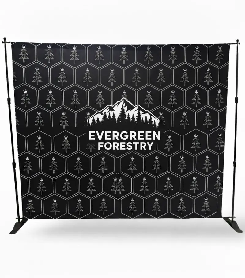 10-Foot Expanding Media Wall Display Kit – Custom Full-Color Backdrop 1