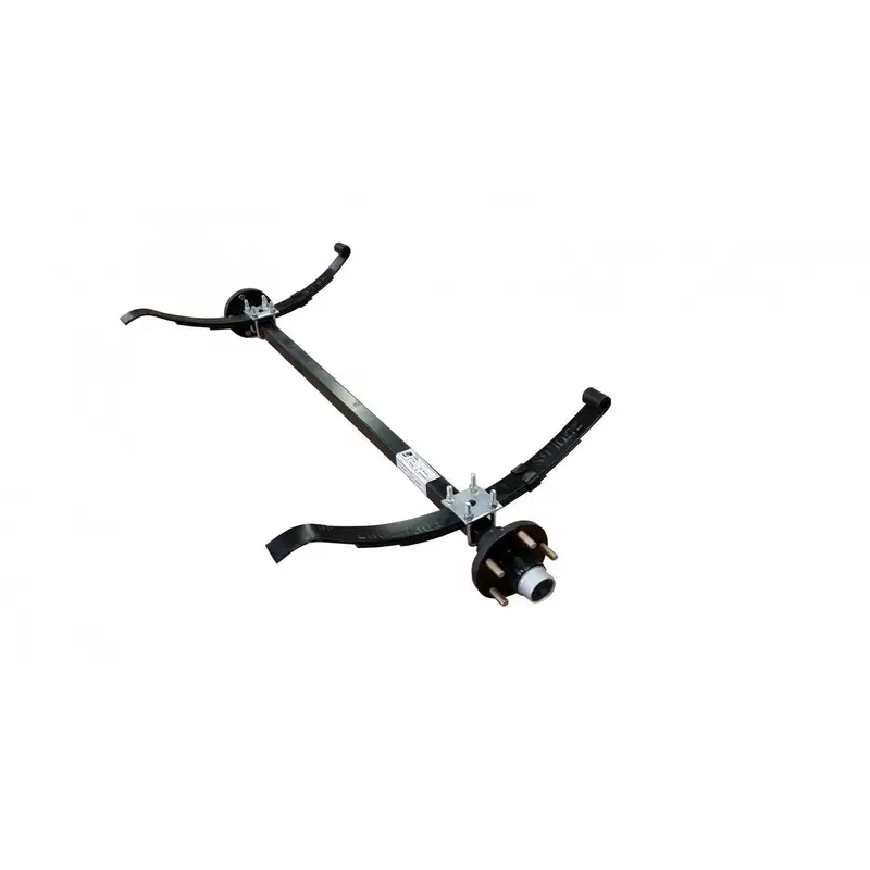 1000 Lb Black Powder-Coated Pwc Trailer Axle – Pre-Assembled With Hubs & Springs 1