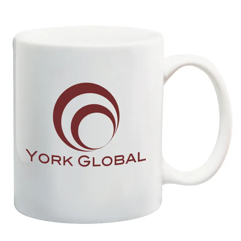 11 Oz White Ceramic Mug – Smooth-Glaze Dishwasher-Safe Cup 1