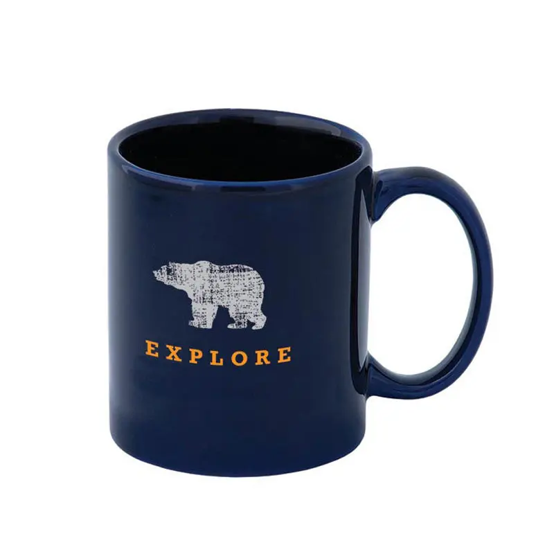 11 Oz Zion 'C' Handle Ceramic Mug – Ergonomic Curved Handle Design 1