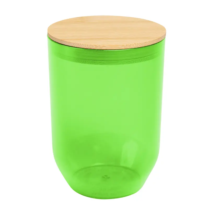 12 Oz Rpet Wine Tumbler With Bamboo Lid 1