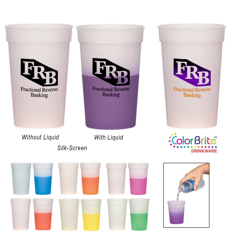 16 Oz Interactive Stadium Cup – Heat-Activated Color Change 1