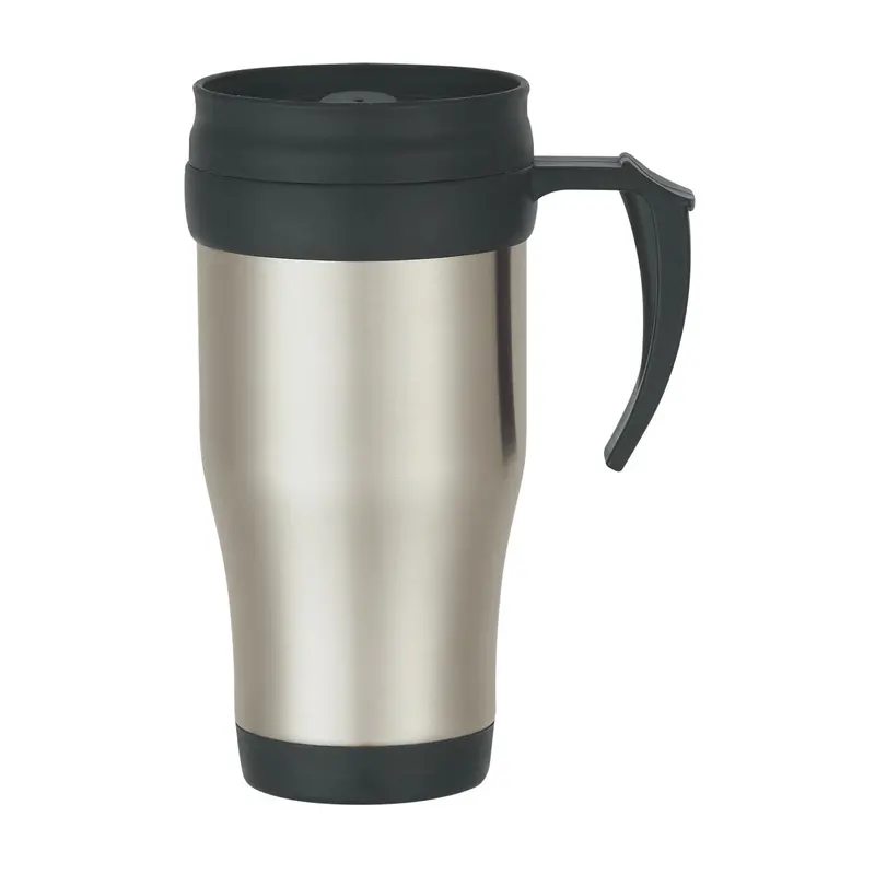 16 Oz Stainless Steel Commuter Mug With Sliding Lid 1