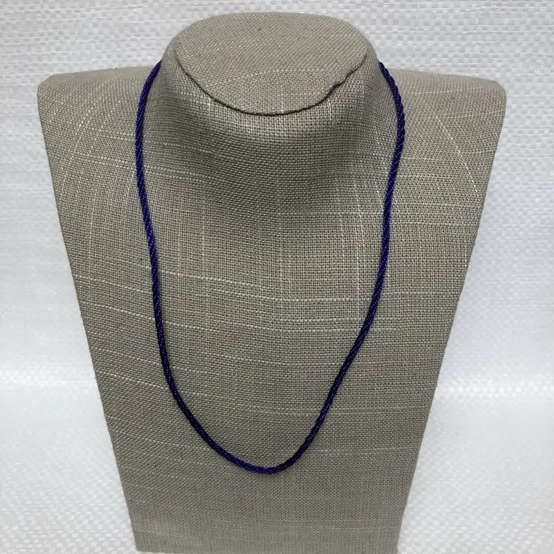 18-Inch Purple Nylon Cord Necklace For Everyday Wear 1