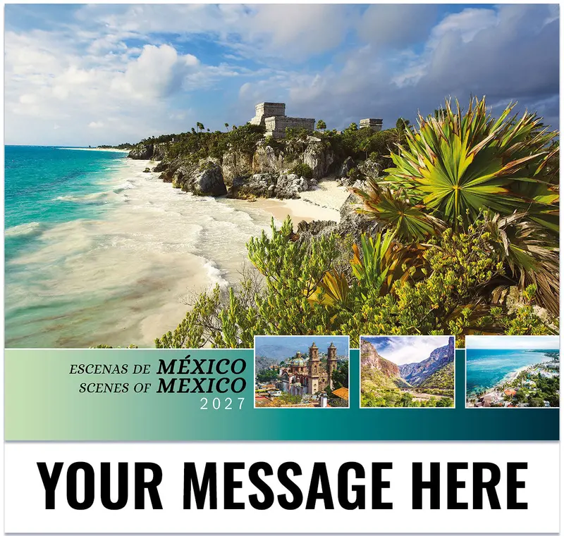 2027 Bilingual Mexico Travel & Culture Promotional Calendar 1