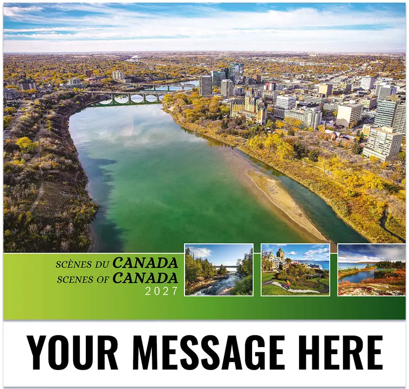 2027 Bilingual Scenes Of Canada Promotional Calendar 1