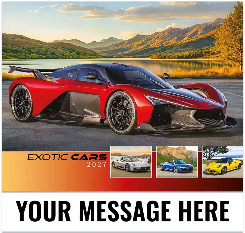 2027 Exotic Cars Promotional Calendar 1