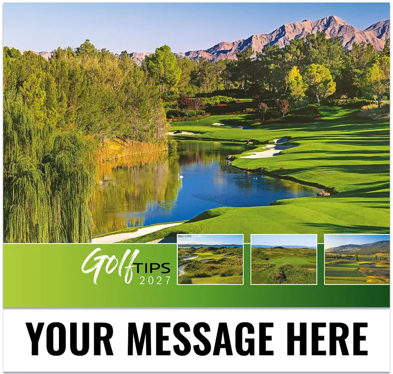 2027 Golf Techniques & Course Highlights Promotional Calendar 1