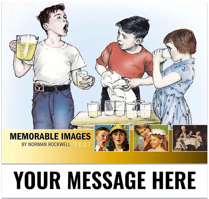 2027 Norman Rockwell Inspired Nostalgia Promotional Calendar 1