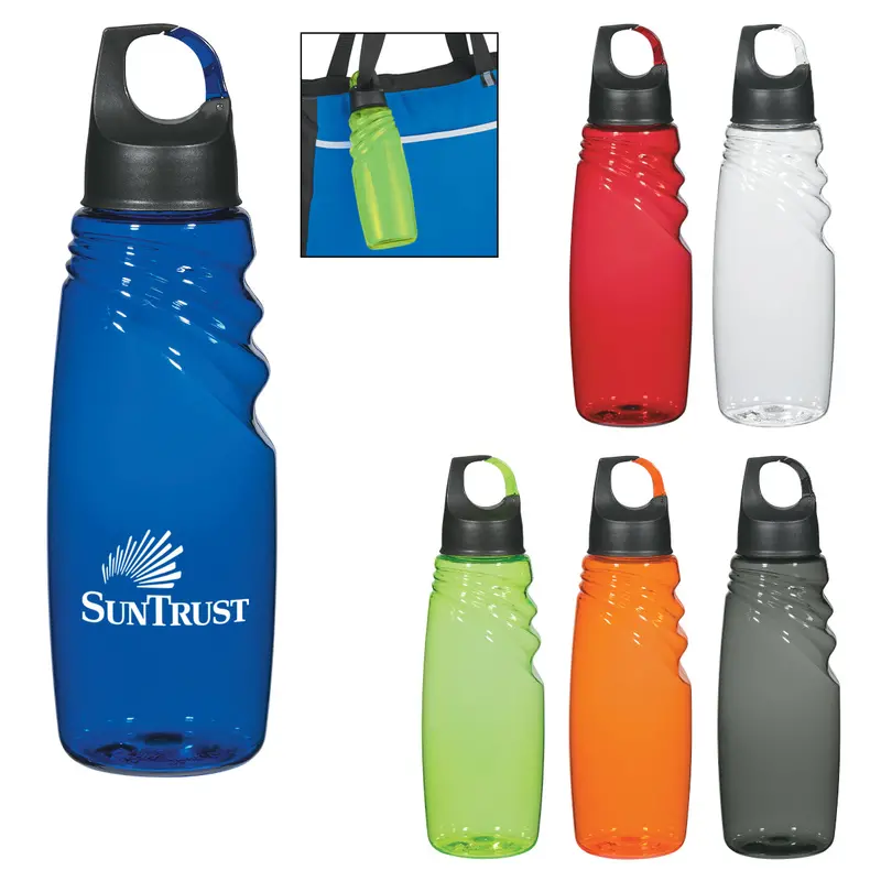 24 Oz Crest Carabiner Sports Water Bottle 1