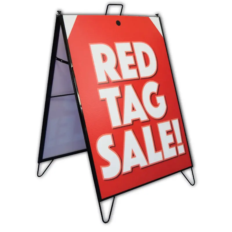 24" X 32" Double-Sided Metal A-Frame Sign – Heavy-Duty Display Stand 1