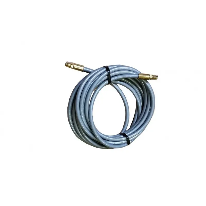 240" Grey Polyflex Brake Hose With Male Banjo Fitting (Dexter-Compatible) 1