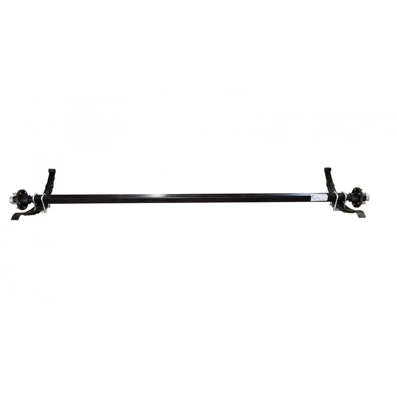 2500-Pound Black Powder-Coated Pwc Trailer Axle – Includes 545 Hubs, Leaf Springs, Hf 93.5 Sc 83.5 Dimensions 1