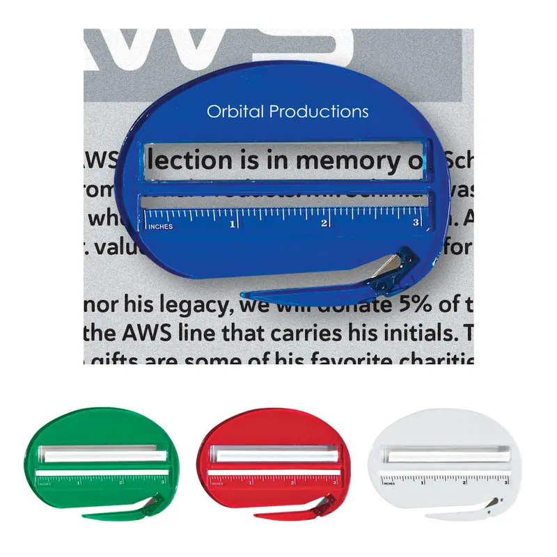 3-In-1 Desk Letter Opener With Ruler & Magnifier 1