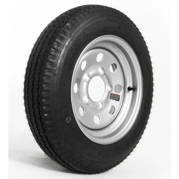 4.80/12 C Load Range Bias Tire & Wheel – Silver E-Coat Finish (Kenda/Loadstar) 1