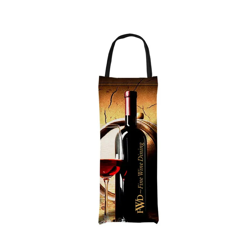 6" X 16" Polyester Wine Gift Bag 1