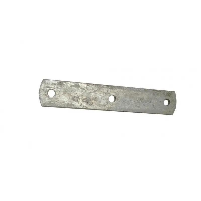 8.25" X 1.5" X 0.25" Galvanized Flat Shackle Link Plate With 7/16" Holes 1