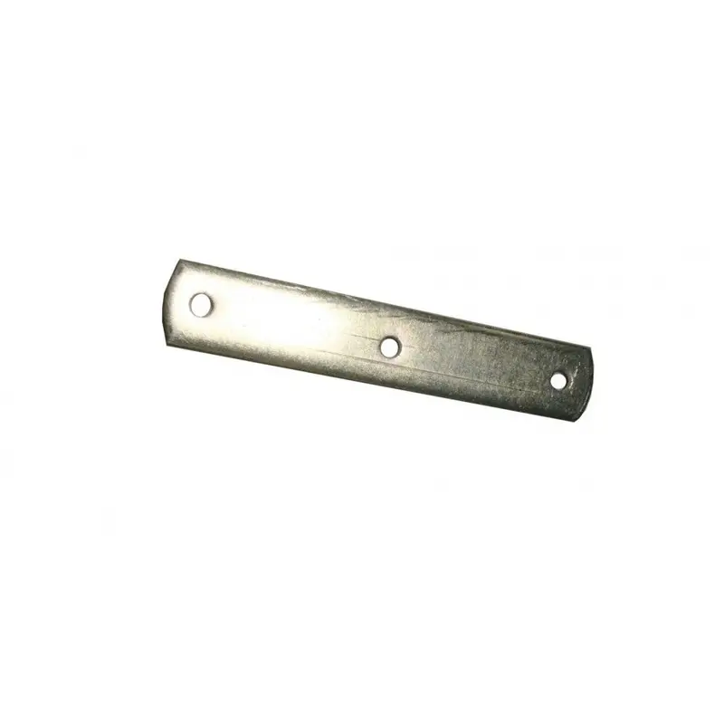 8.25" X 1.5" X 0.25" Zinc Flat Shackle Link Plate With 7/16" Holes 1