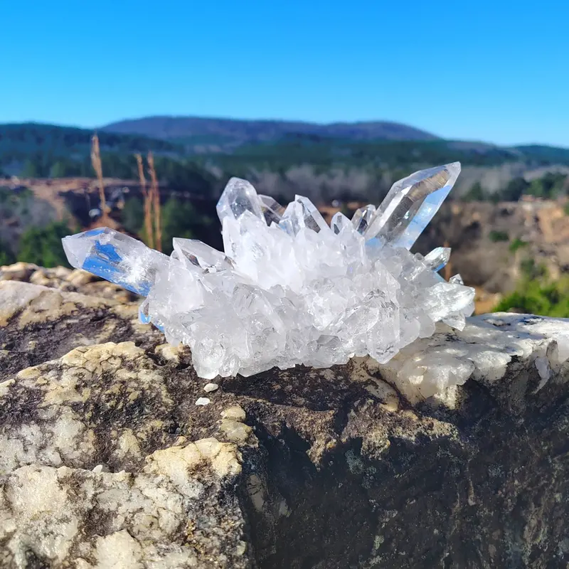 8-Inch Aa-Quality Quartz Crystal Cluster – Natural Specimen 1
