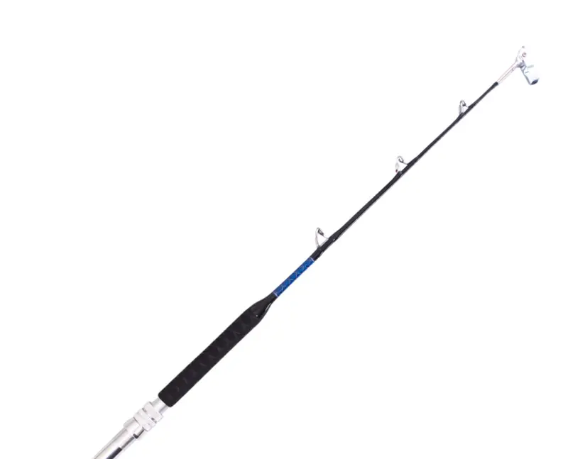 80 Lb Bent Butt Deep-Drop Jigging Rod – Turbo Wire Guides & Roller Swivel Tip 1