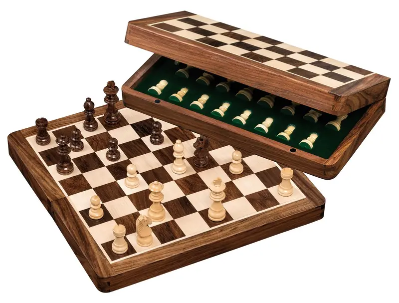 Acacia & Maple Magnetic Chess Cassette – 30Cm Version 1