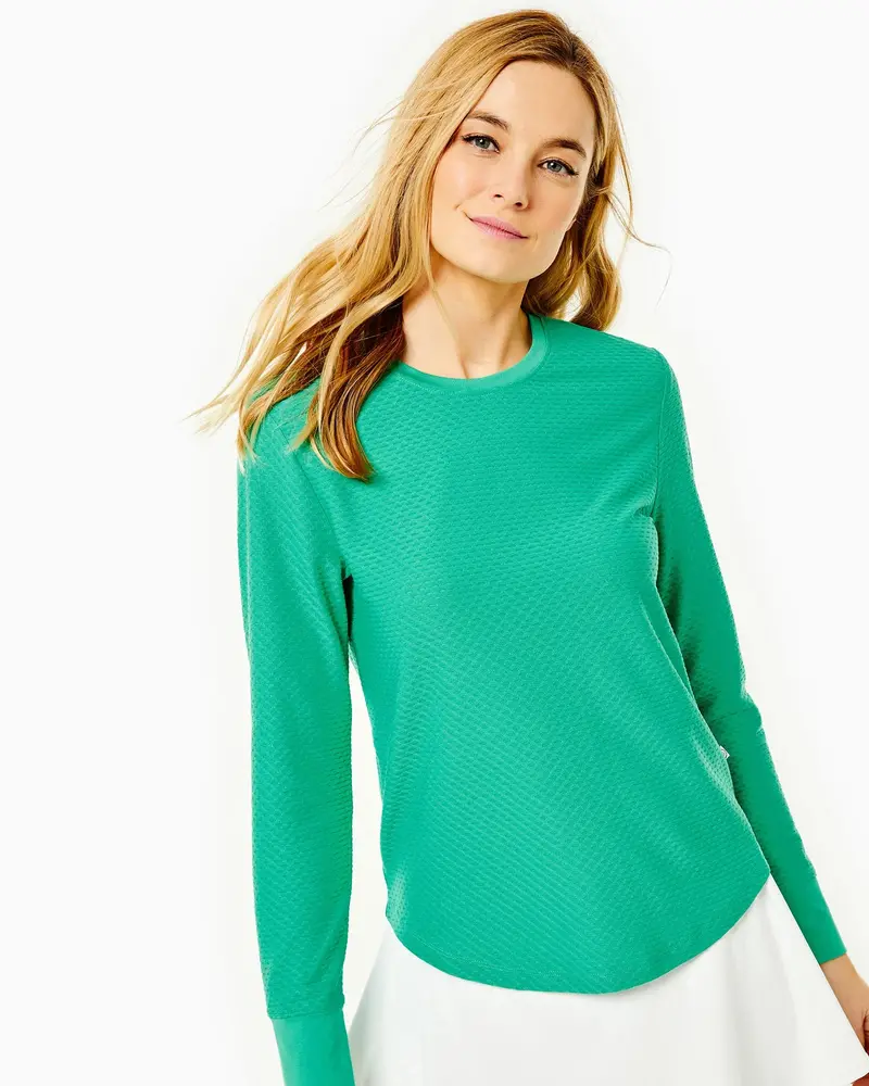 Addison Bay Palmetto Long-Sleeve Top – Breathable, Coastal-Inspired Knit | Bhi 1