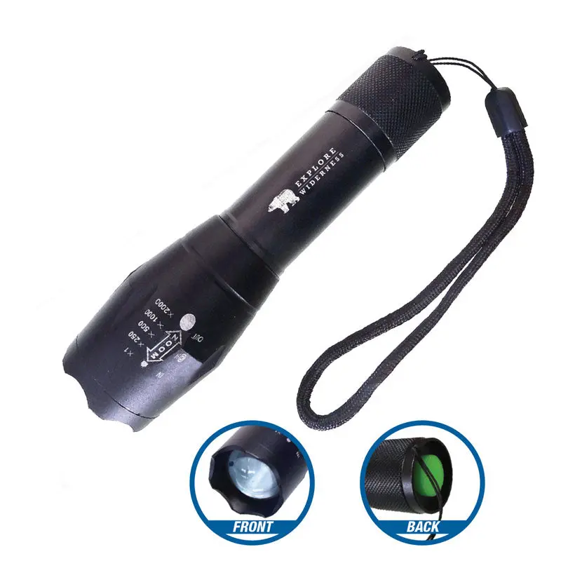 Adjustable Beam Led Flashlight – 500 Lumens, Tactical Design 1
