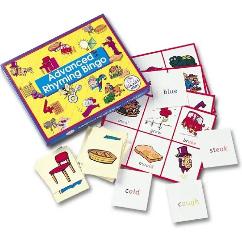 Advanced Rhyming Bingo – Smart Kids Phonemic Awareness Game 1