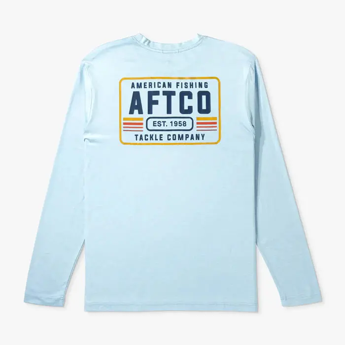 Aftco License Plate Long-Sleeve Sun Protection Shirt 1