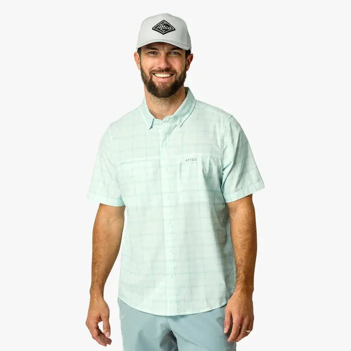 Aftco Seabreeze Short-Sleeve Button-Down Shirt 1