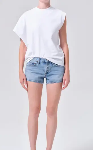 Agolde Parker Replica Denim Shorts - Authentic Wash & Tailoring 1