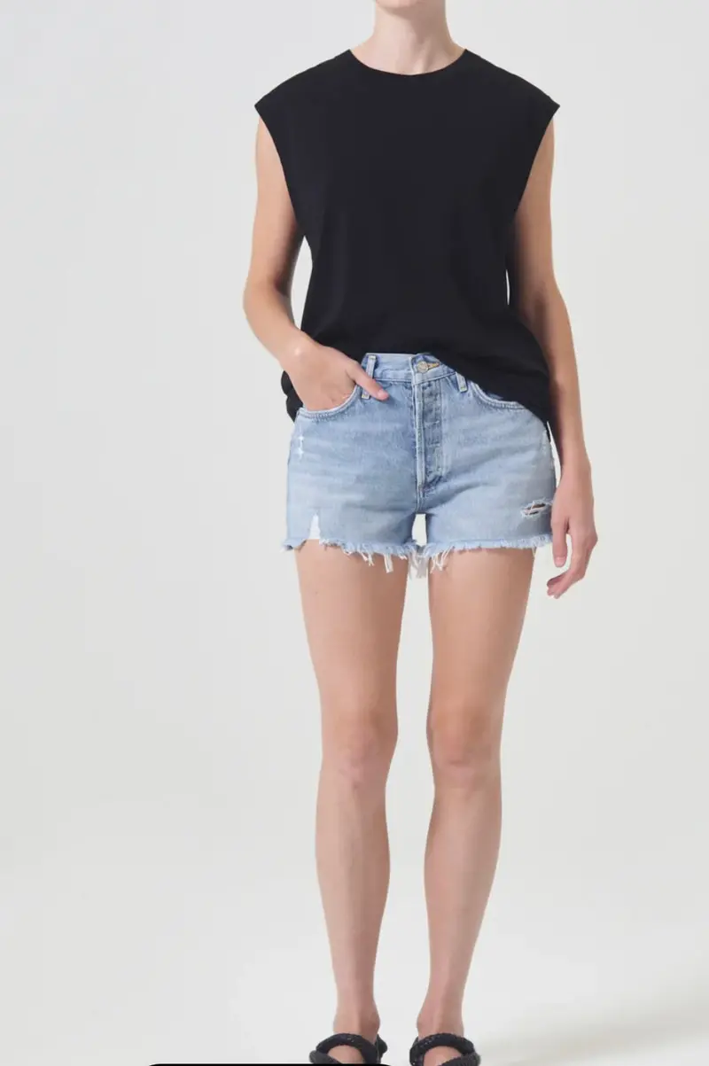 Agolde Parker Vintage Cut-Off Shorts For Women – Farewell Wash – Bhi 1