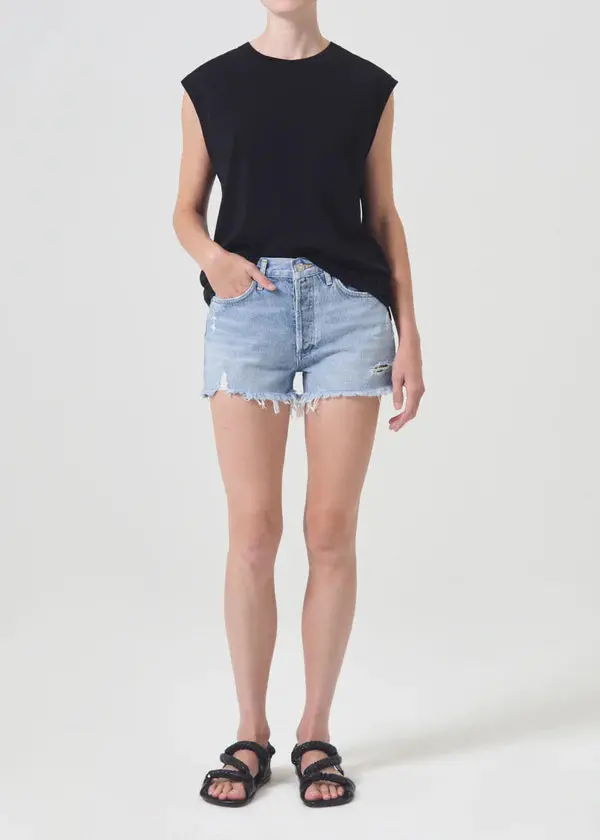 Agolde Parker Vintage Cut-Off Shorts In Swapmeet Wash – Bhi 3