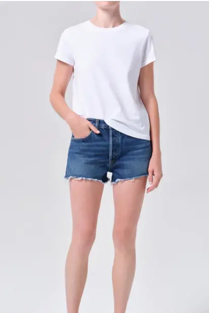Agolde Parker Vintage-Inspired Denim Shorts 1