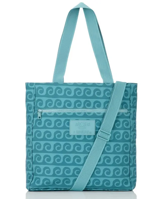 Aloha Collection Party Wave Tote Bag Featuring Tide Design 1
