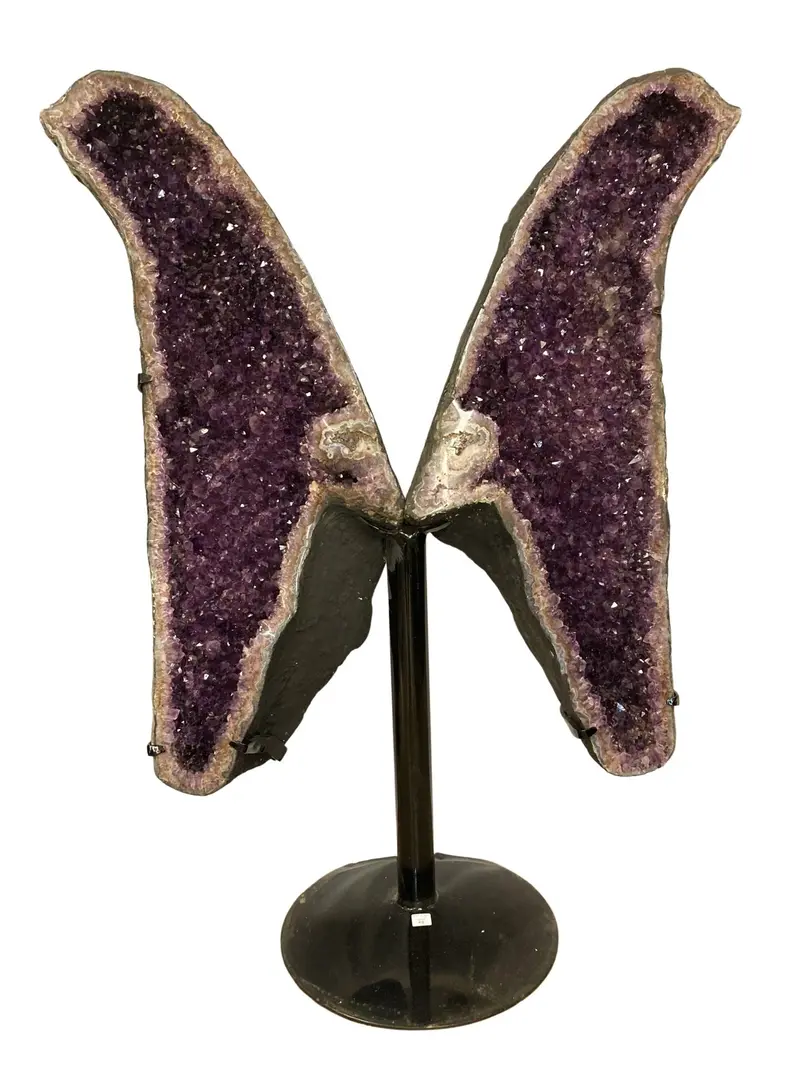 Amethyst Butterfly Wing Necklace – Usa Shipping Available 1