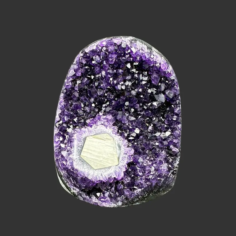 Amethyst Drusy With Calcite Accents – Natural Cluster 1