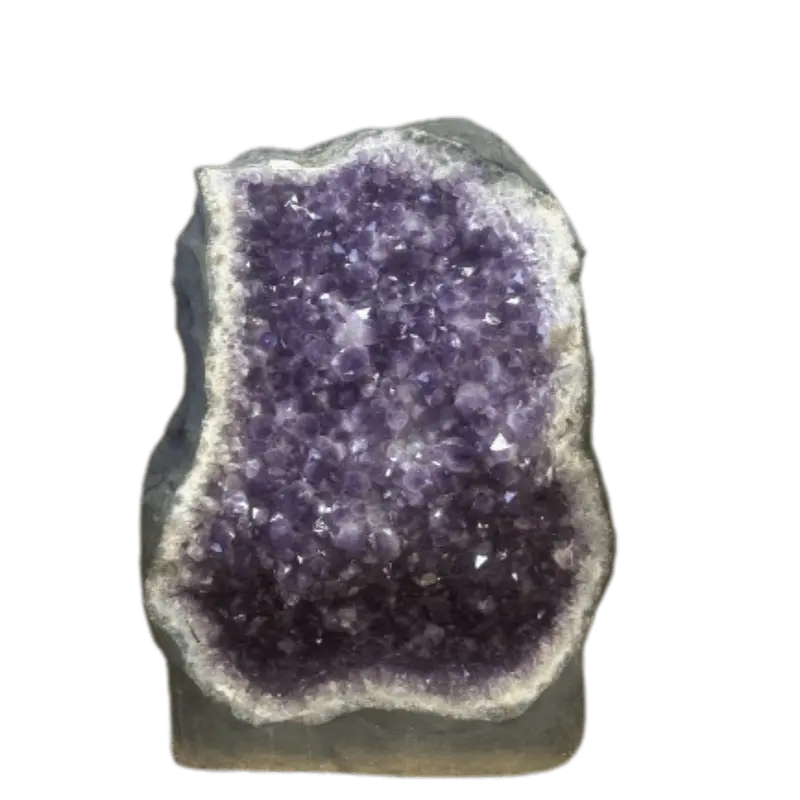 Amethyst Geode Cluster Featuring Multiple Crystal Points 1