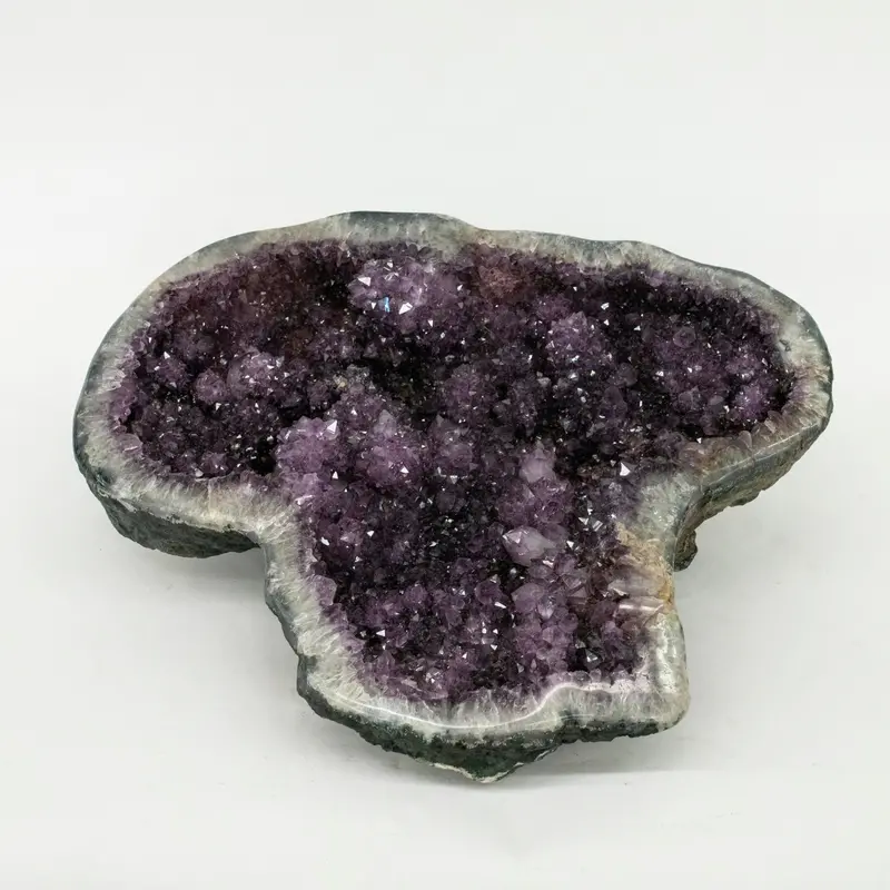 Amethyst Geode Half – Elegant Home Decor Accent Piece 1