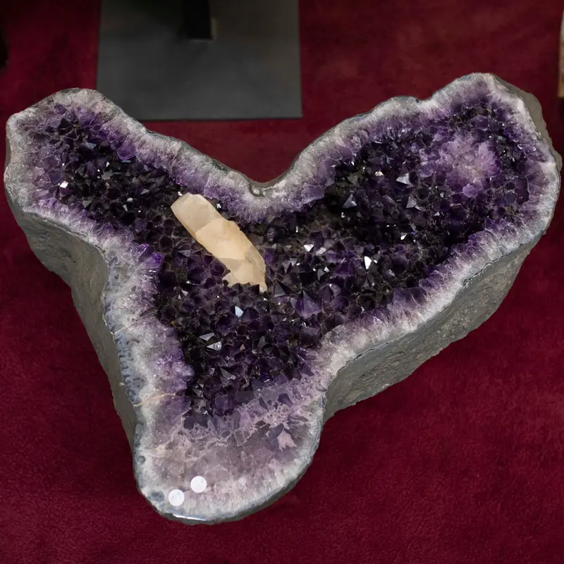 Amethyst Geode Table Base – Mineral-Inspired Furniture Accent 1