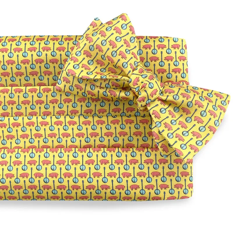 Aqua Pig Pickin’ Cummerbund Set – Fresh Summer Formal Look 1