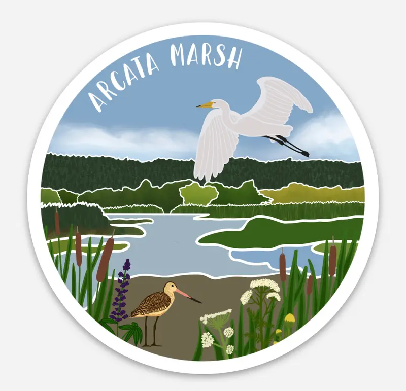 Arcata Marsh Wildlife Sticker 1