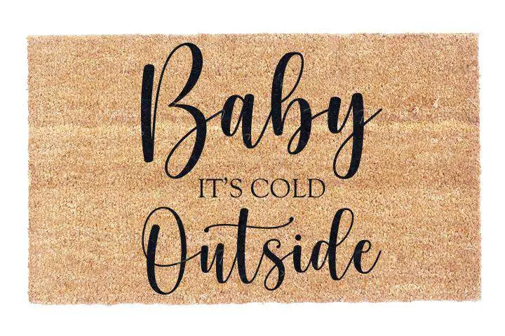 Baby, It’S Frosty Outside – Cozy Welcome Mat 1
