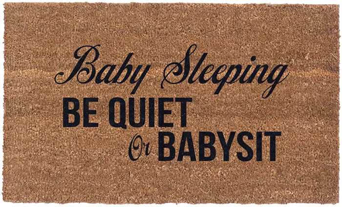 Baby Sleeping Safety Doormat – Soft-Coir Welcome Rug 1