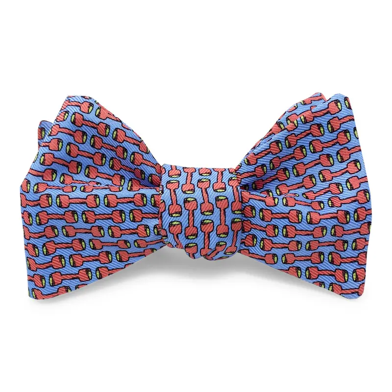 Barbells Blue Bow Accent 1