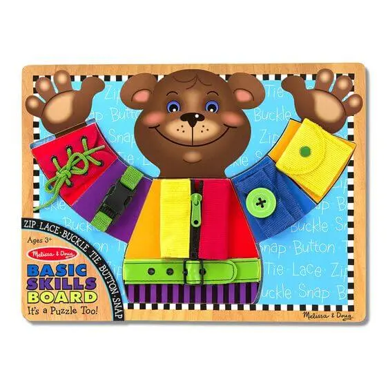 Basic Skills Puzzle Board – Shape, Colour & Counting Practice 1