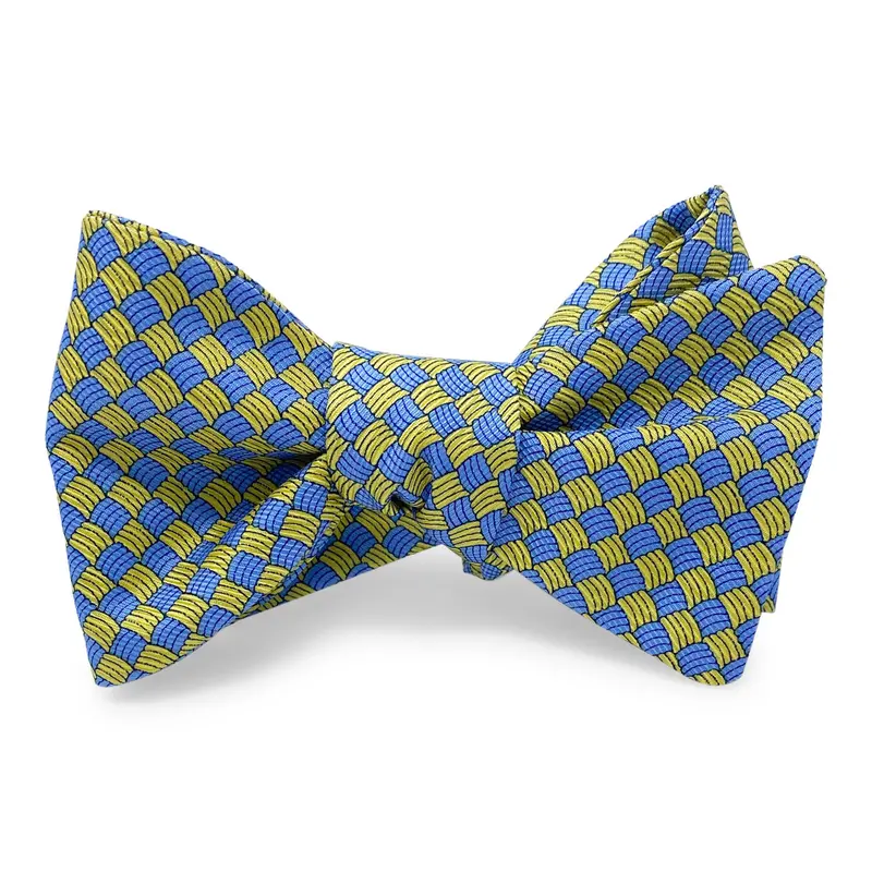 Basketweave Yellow Bow Texture 1
