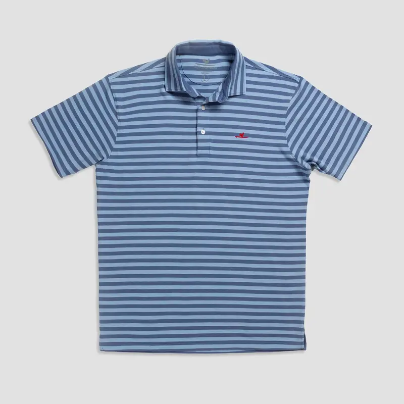 Beach & Barn The Good Hang Polo – Blue Striped Classic Fit 1